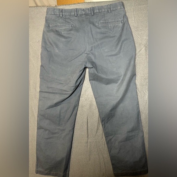 Peter Millar Pima Cotton Chino Pant Mens 34 Blue Flat Front Casual Work Trouser - Picture 5 of 5